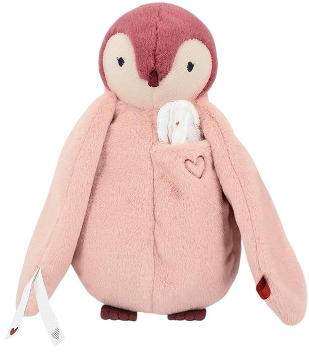 Плюшена играчка Kaloo - Розов пингвин, целувка, 20 cm
