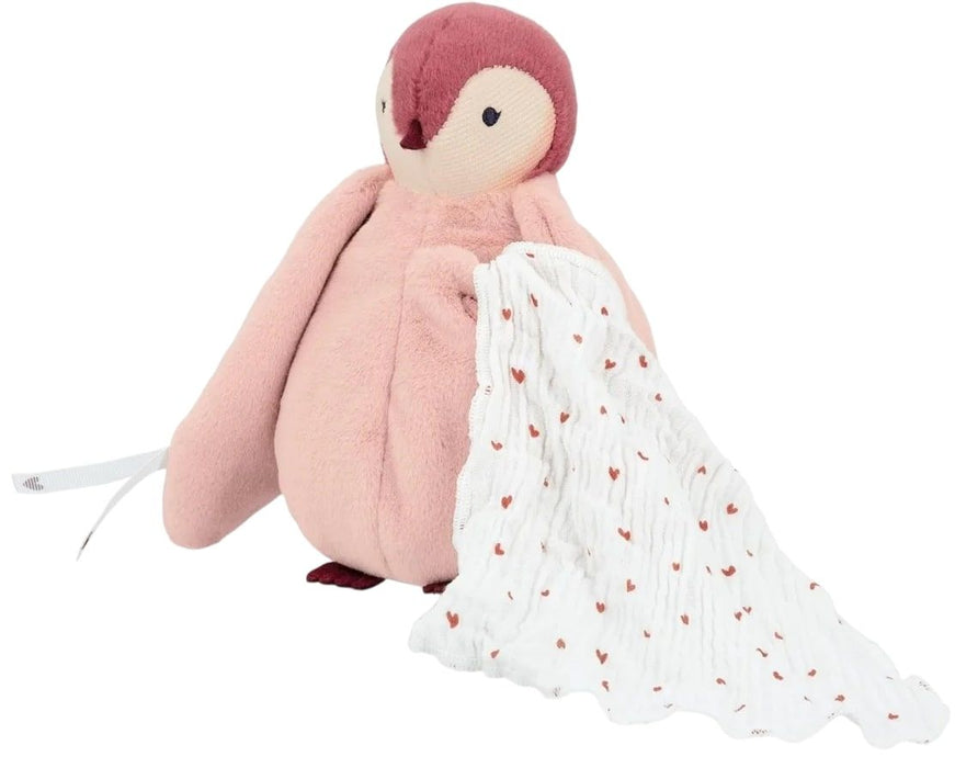 Плюшена играчка Kaloo - Розов пингвин, целувка, 20 cm