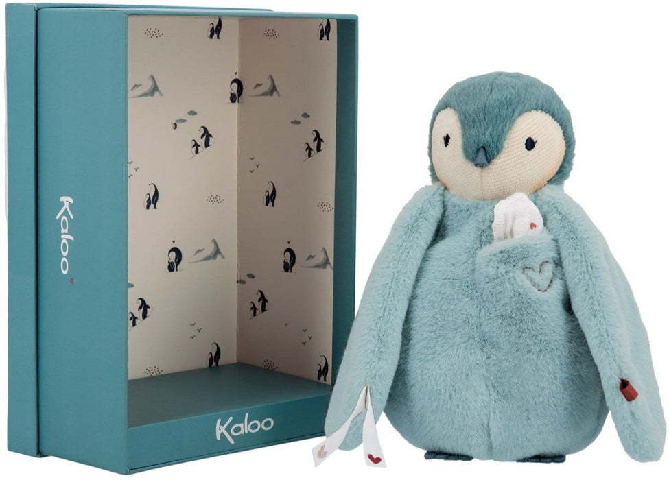 Плюшена играчка Kaloo - Зелен пингвин, целувка, 20 cm