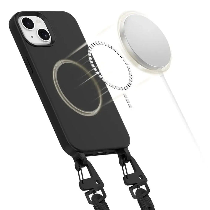 Калъф Tech-Protect MagNecklace MagSafe за iPhone 14 - черен
