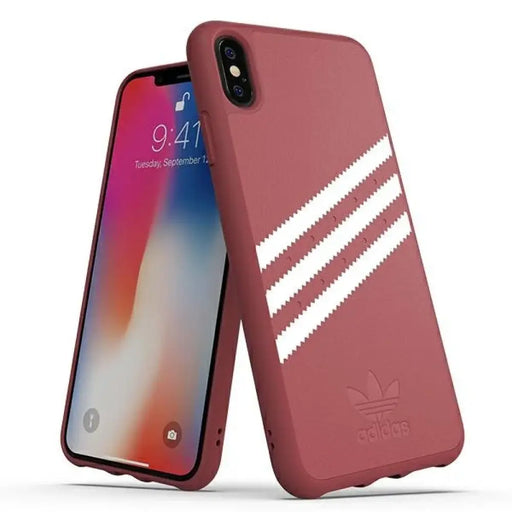 Калъф Adidas OR Molded PU Suede iPhone Xs Max - розов