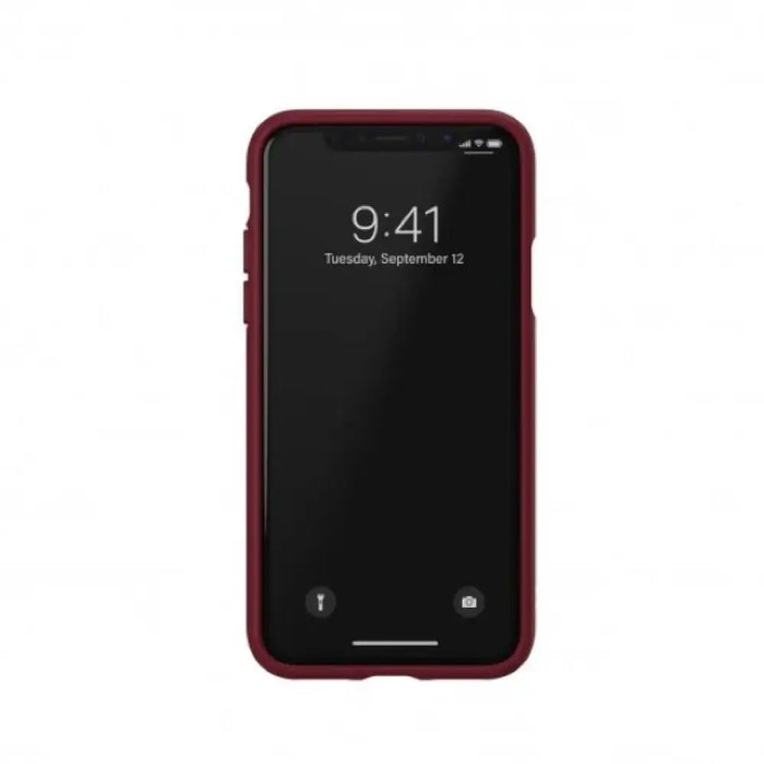 Калъф Adidas OR Molded PU Suede за iPhone X / XS - бордо