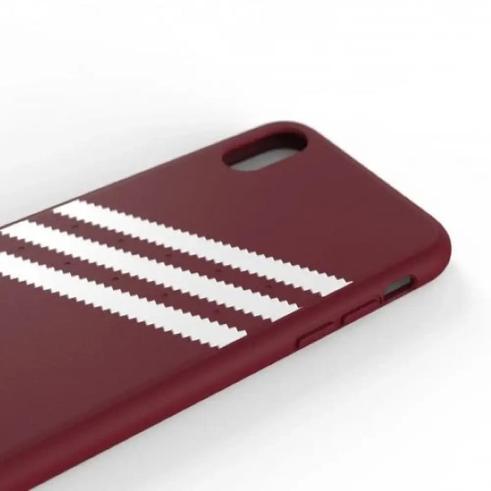 Калъф Adidas OR Molded PU Suede за iPhone X / XS - бордо