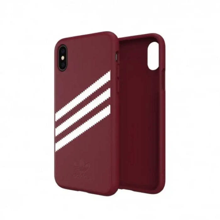 Калъф Adidas OR Molded PU Suede за iPhone X / XS - бордо