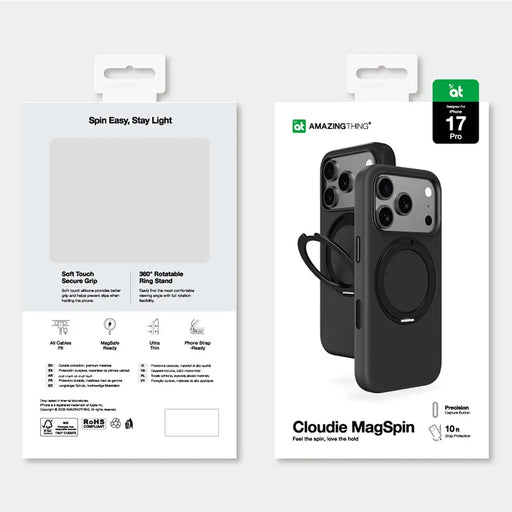 Калъф AmazingThing Cloudie за iPhone 17 Pro със стойка