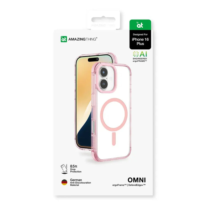 Калъф AmazingThing Omni Mag за iPhone 16 Plus тъмно розов