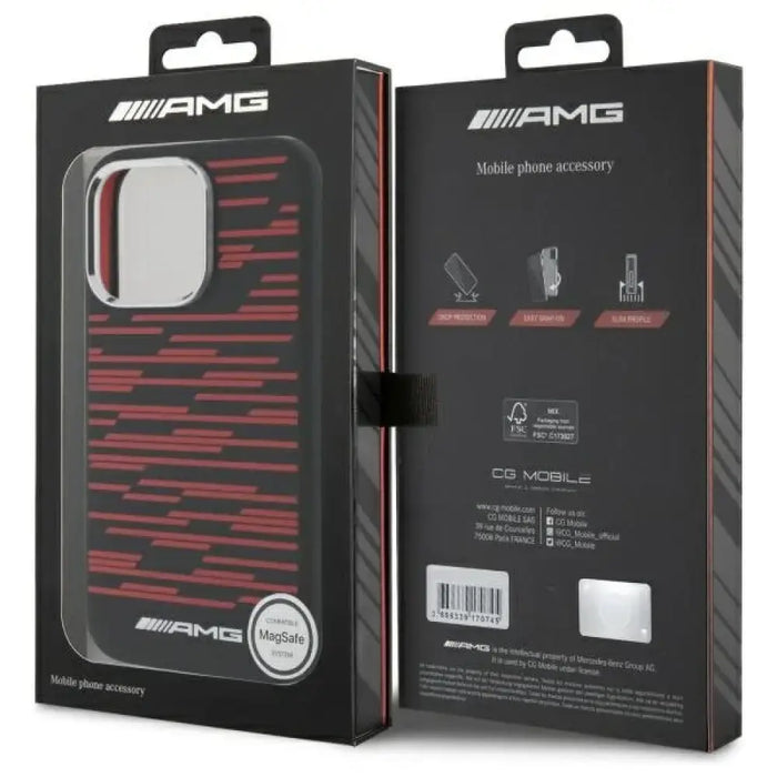 Калъф AMG Silicone Graphics MagSafe за iPhone 16 Pro Max