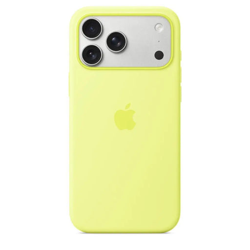 Калъф Apple iPhone 17 Pro Max Silicone MS Neon Yellow mgfm4