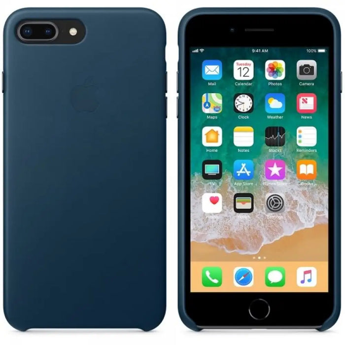 Калъф Apple IPHONE PLUS 8/7 LEATHER CASE - COSMOS BLUE MQHR2
