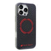 Калъф Audi Carbon Fiber Sport Red Circle MagSafe за iPhone