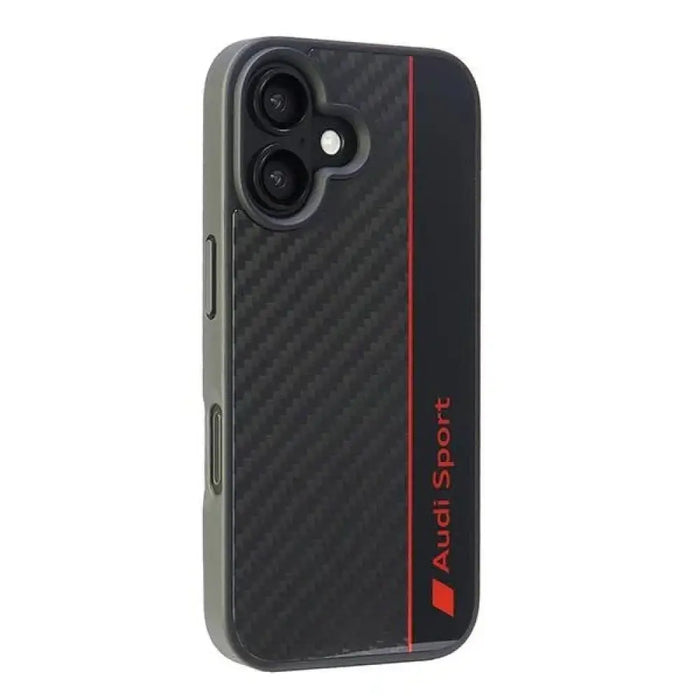 Калъф Audi Carbon Fiber Stripe Case за iPhone 16 6.1’’