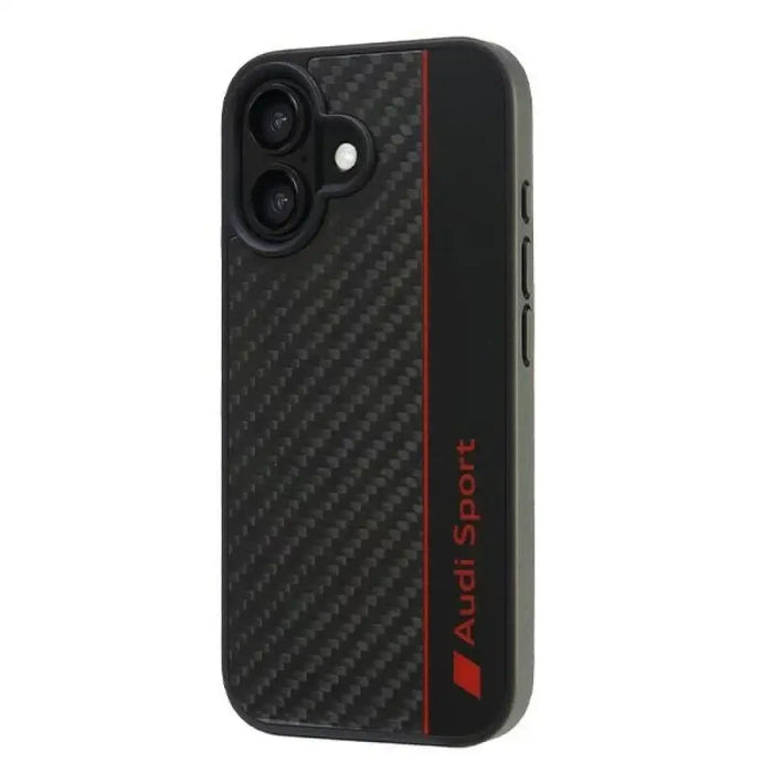 Калъф Audi Carbon Fiber Stripe Case за iPhone 16 6.1’’