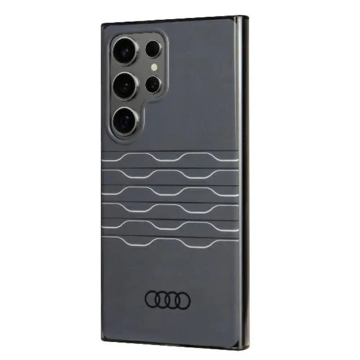 Калъф Audi IML Geometric Pattern S24 Ultra S928 черен/черен