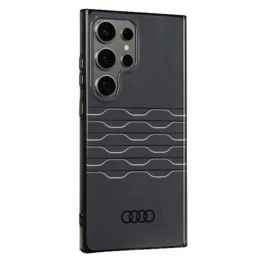 Калъф Audi IML Geometric Pattern S24 Ultra S928 черен/черен