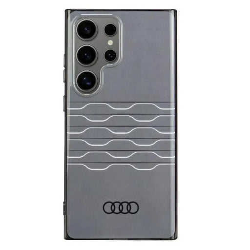 Калъф Audi IML Geometric Pattern S24 Ultra S928 черен/черен