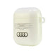 Калъф Audi IML Geometric Pattern за AirPods 1 / 2 - бял