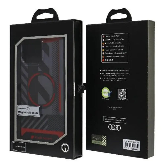 Калъф Audi IML Sport MagSafe за iPhone 13 Pro Max - черен