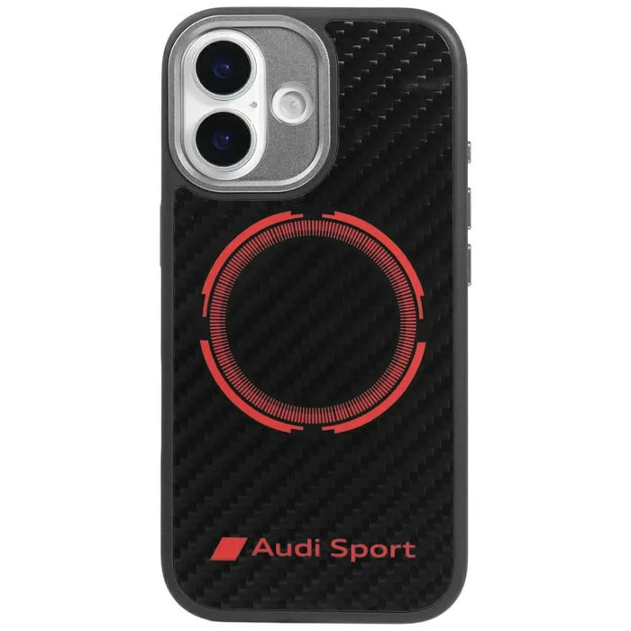Калъф Audi RSQ Carbon Fiber Sport Red Circle MagSafe