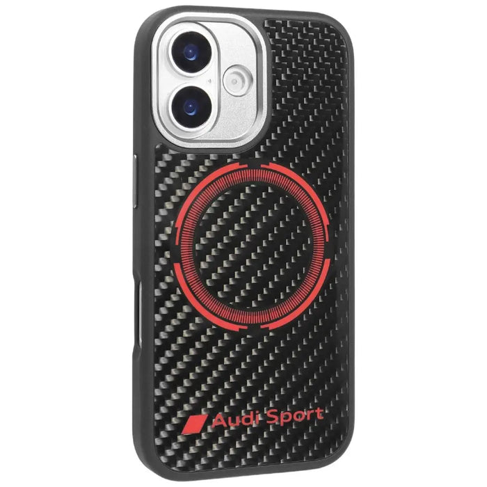 Калъф Audi RSQ Carbon Fiber Sport Red Circle MagSafe