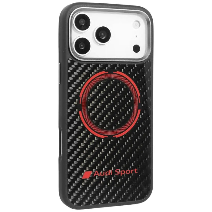 Калъф Audi RSQ Carbon Fiber Sport Red Circle MagSafe