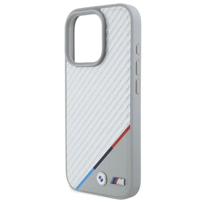 Калъф BMW M Carbon Tricolor Line MagSafe за iPhone 16 Pro