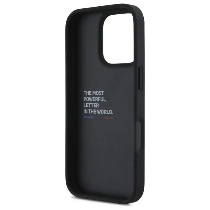 Калъф BMW M Grip Stand Smooth and Carbon за iPhone 16 Pro