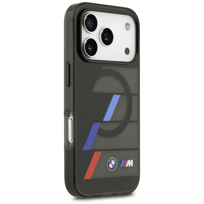 Калъф BMW M IML Metal Buttons Tricolor Lines MagSafe