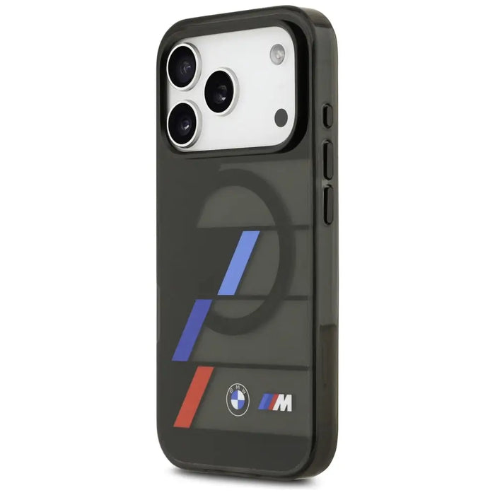 Калъф BMW M IML Metal Buttons Tricolor Lines MagSafe