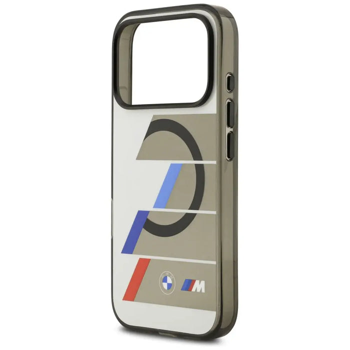 Калъф BMW M IML Metal Buttons Tricolor Lines MagSafe