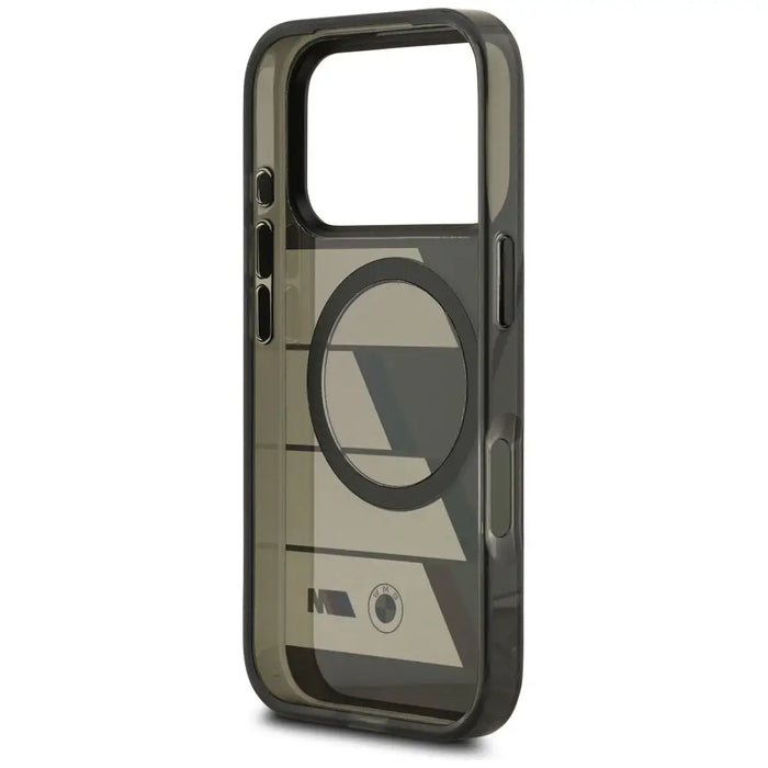 Калъф BMW M IML Metal Buttons Tricolor Lines MagSafe