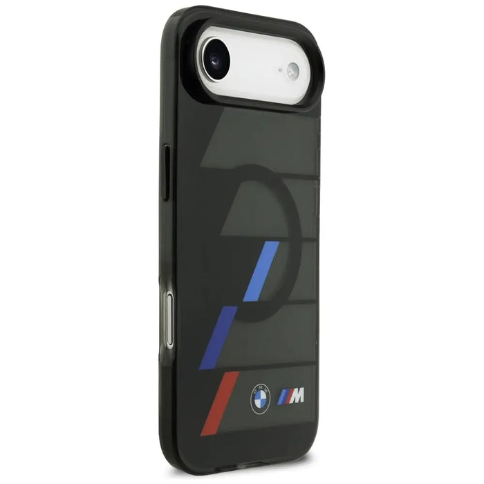 Калъф BMW M IML Metal Buttons Tricolor Lines MagSafe