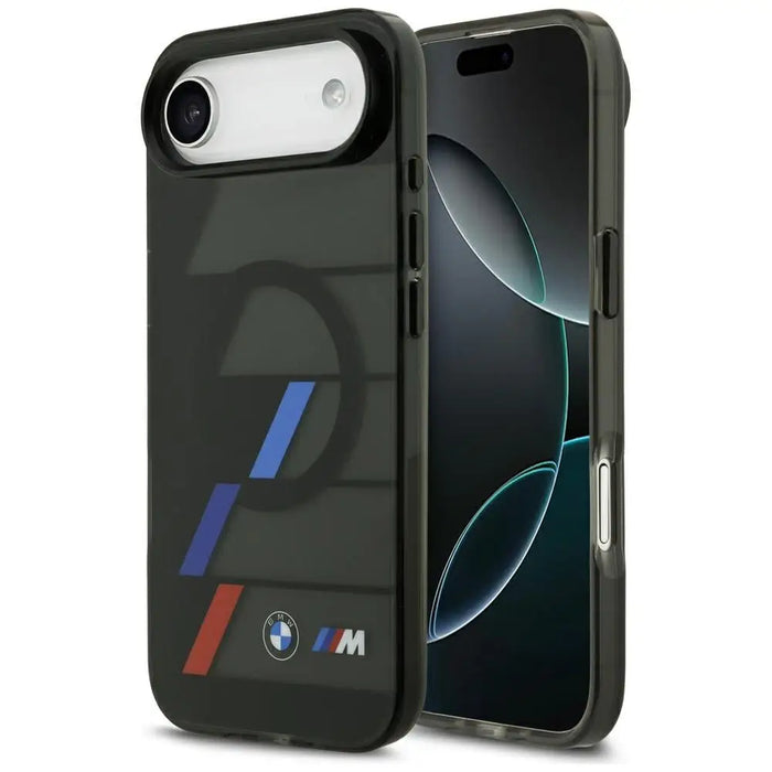 Калъф BMW M IML Metal Buttons Tricolor Lines MagSafe