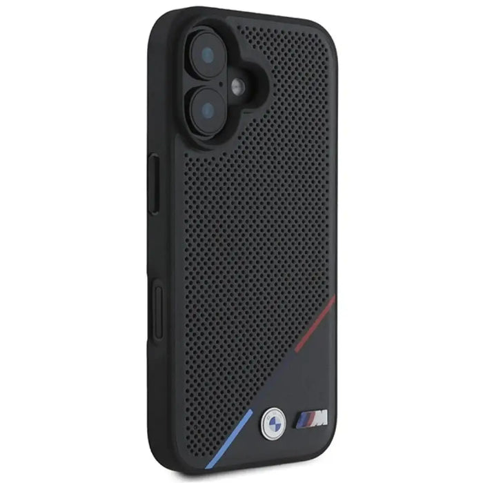 Калъф BMW M Perforated Tricolor Line MagSafe iPhone 16