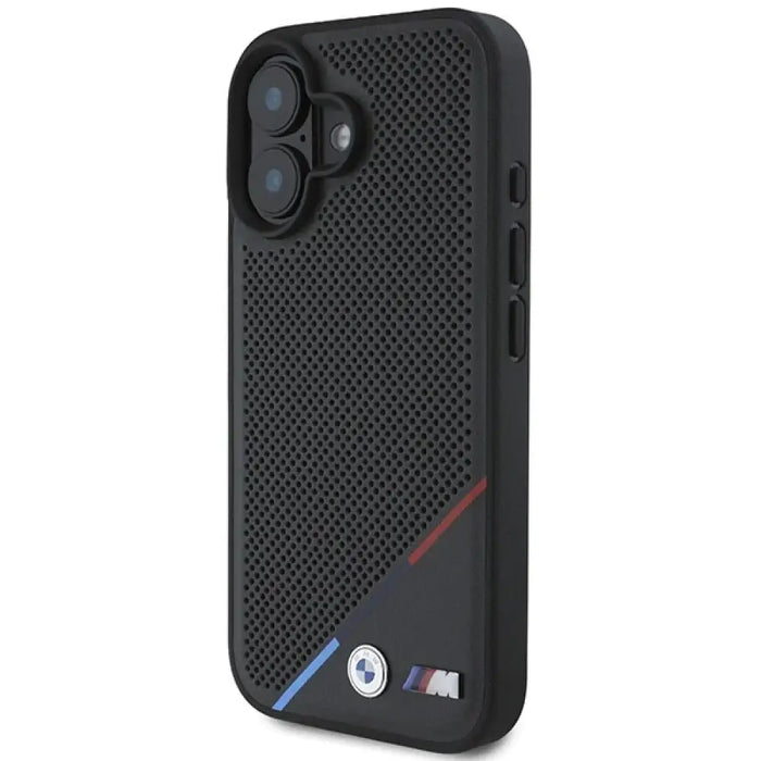 Калъф BMW M Perforated Tricolor Line MagSafe iPhone 16