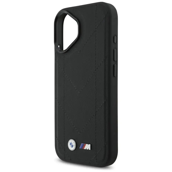 Калъф BMW M Quilted Logo MagSafe iPhone 17 - черен