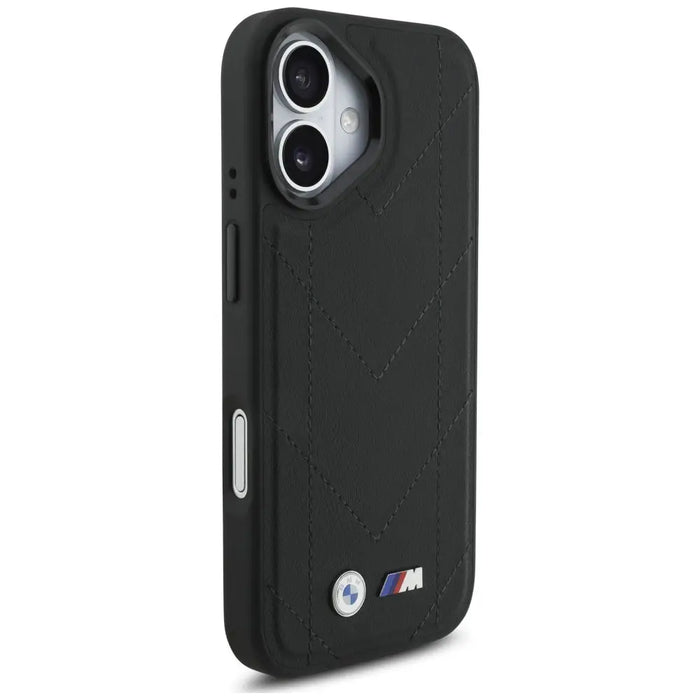 Калъф BMW M Quilted Logo MagSafe iPhone 17 - черен