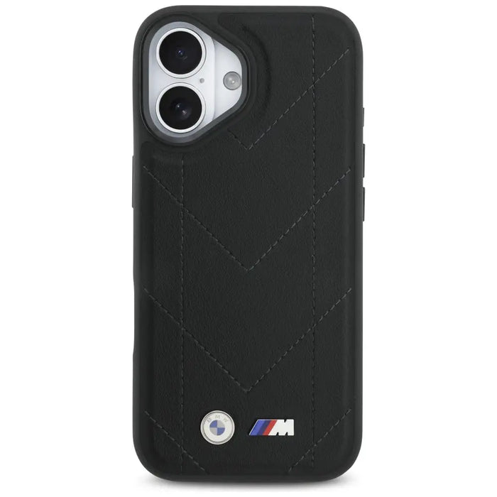 Калъф BMW M Quilted Logo MagSafe iPhone 17 - черен