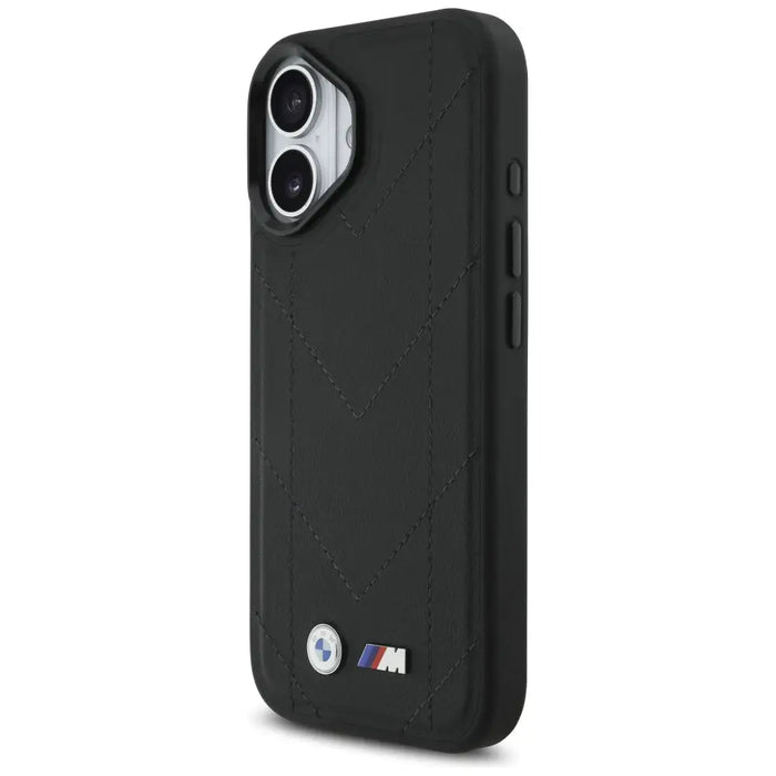 Калъф BMW M Quilted Logo MagSafe iPhone 17 - черен
