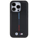 Калъф BMW Quilted Tricolor iPhone 15 Pro - черен
