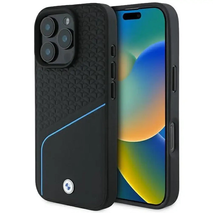 Калъф BMW Signature Leather Textured & Line MagSafe iPhone