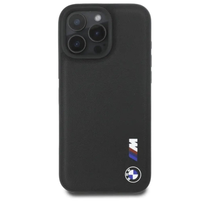Калъф BMW Smooth Rubber Logo iPhone 16 Pro Max - черен