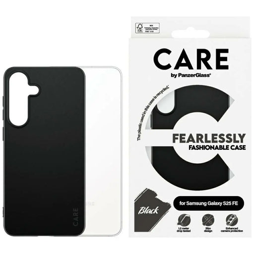 Калъф CARE от PanzerGlass за Samsung Galaxy S25 FE - черен