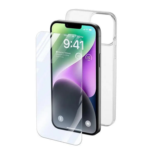 Калъф Cellularline iPhone 14 Plus прозрачен + протектор
