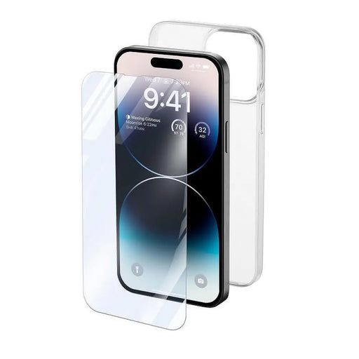 Калъф Cellularline iPhone 14 Pro Max прозрачен + протектор