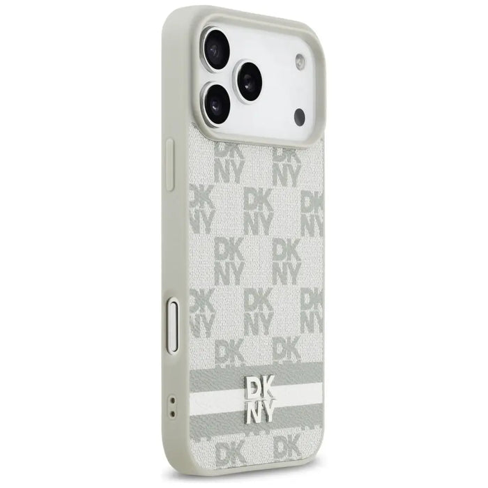Калъф DKNY Checkered with Printed Stripes за iPhone 17 Pro