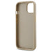 Калъф DKNY Quilted Stack Logo iPhone 14 - бежов