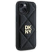 Калъф DKNY Quilted Stack Logo iPhone 14 - Черен