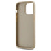 Калъф DKNY Quilted Stack Logo iPhone 14 Pro - бежов