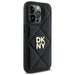 Калъф DKNY Quilted Stack Logo iPhone 14 Pro - черен