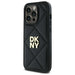Калъф DKNY Quilted Stack Logo iPhone 14 Pro - черен